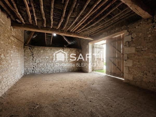 À VENDRE – Grange avec terrain et puits à Mairé (86270)