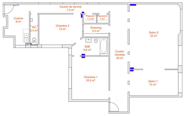 Paris 11 ème – Grand 128 m² Art Déco à réinventer – Copropriété à revenus locatifs