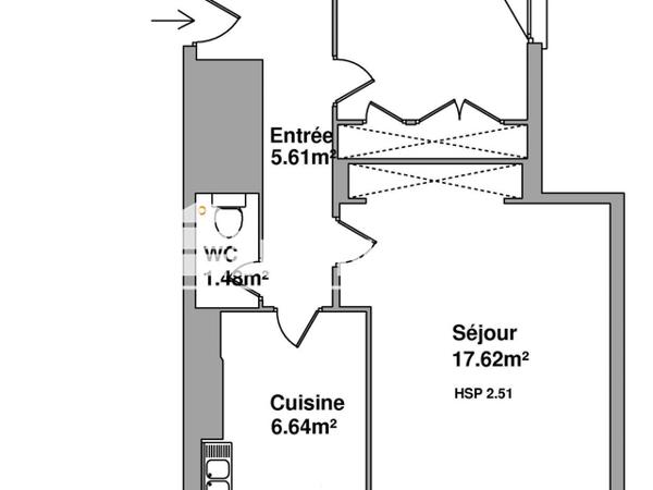 Location Appartement 2 pièces 45.64 m² - 1 BOULEVARD GEORGES DUPIERRIS Lourdes 65100