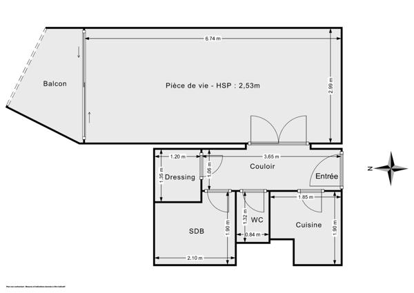 Studio avec magnifique vue - 33m² 