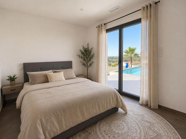 Villa contemporaine 5 pièces 150m²  Piscine chauffée - Garage - Vue panoramique