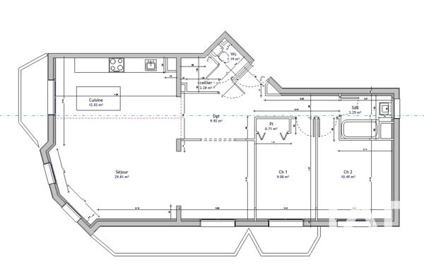 Location appartement 3 pièces 76 m² Planfoy
