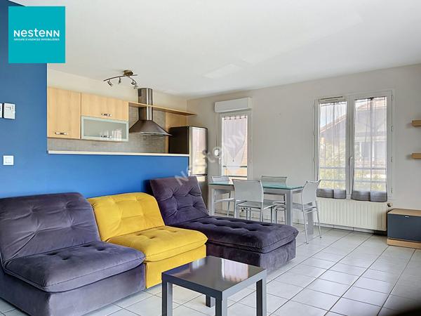 A louer sur PRINGY un appartement MEUBLE de 3 pièces de 62 m², avec balcon, cave, garage et une place de parking