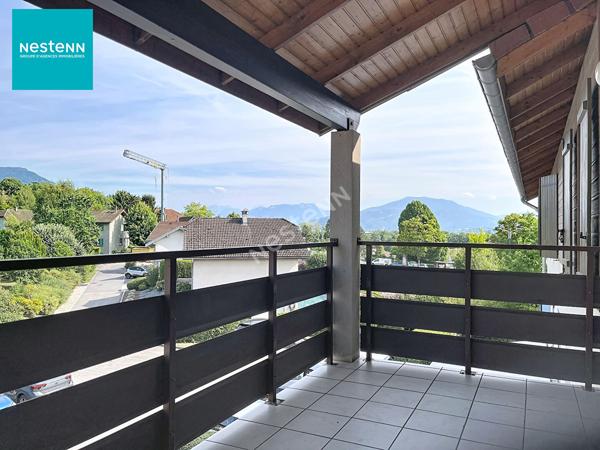 A louer sur PRINGY un appartement MEUBLE de 3 pièces de 62 m², avec balcon, cave, garage et une place de parking
