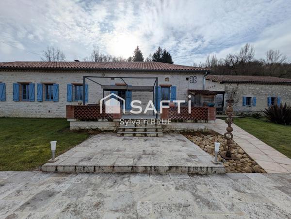 Propriété T6, plain pied 185m² env.