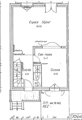 Maison
                                                                                                                                                                                                                                                                                                                        4 pièce(s)                                                                                                                                                                                                          3 chambre(s)                                                                                                                                                                                                          81.04  m²