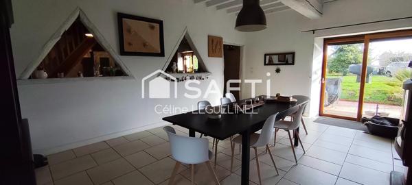 LONGÈRE DE CHARME 1840 – 204 m² – DPE C – TERRAIN 1 125 m² – COUDRES (27220)