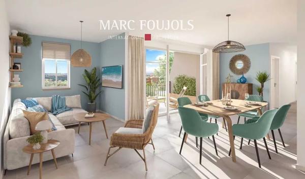 BLONVILLE-SUR-MER – appartement neuf 4 pièces 109 m² avec balcons, terrasse et vues