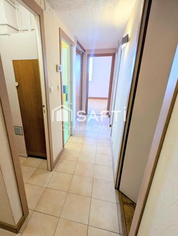Appartement F2, double séjour, 1 chambre, cave