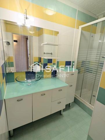 Appartement F2, double séjour, 1 chambre, cave