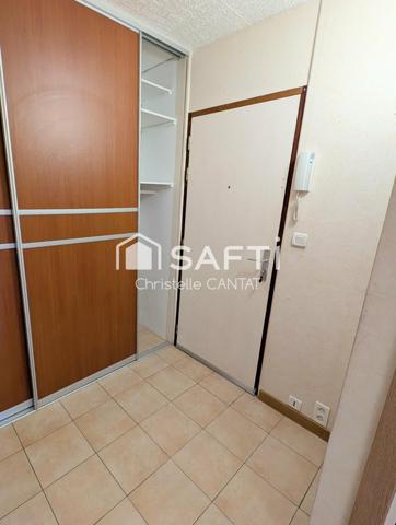 Appartement F2, double séjour, 1 chambre, cave
