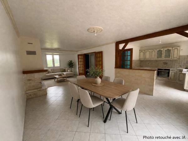 Aux portes du Mans, pavillon sur sous-sol de 100 m² avec 3 chambres sur terrain de 2 226 m²