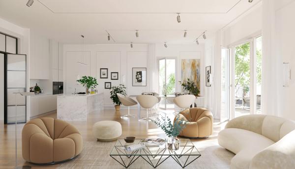 FONTAINE LES DIJON (21) à vendre ,appartement de 89 m², 4 pièces avec terrasse de 16 m²