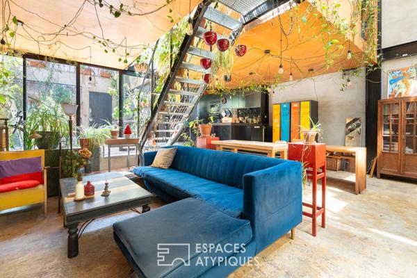 Loft avec jardin d’hiver et patio