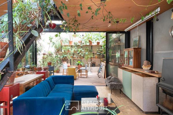 Loft avec jardin d’hiver et patio
