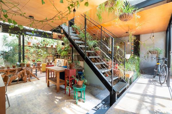 Loft avec jardin d’hiver et patio