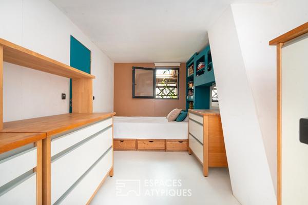 Loft avec jardin d’hiver et patio