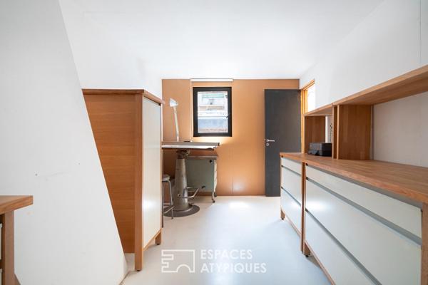 Loft avec jardin d’hiver et patio