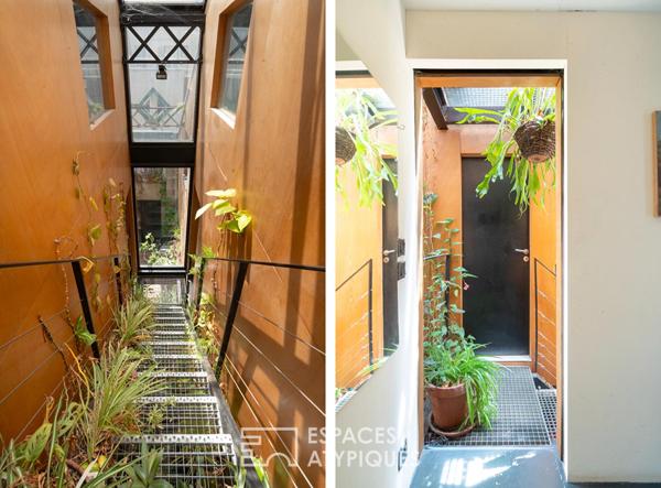 Loft avec jardin d’hiver et patio