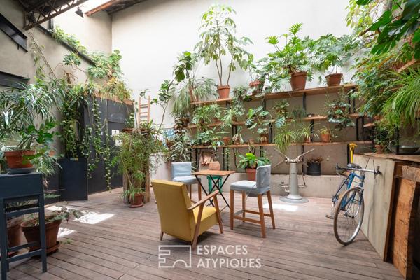 Loft avec jardin d’hiver et patio