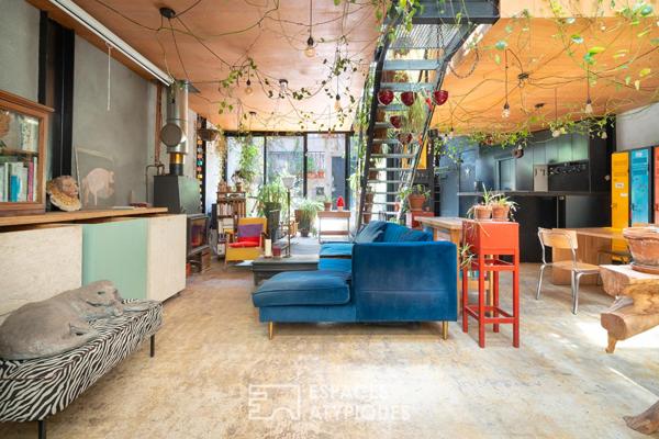 Loft avec jardin d’hiver et patio
