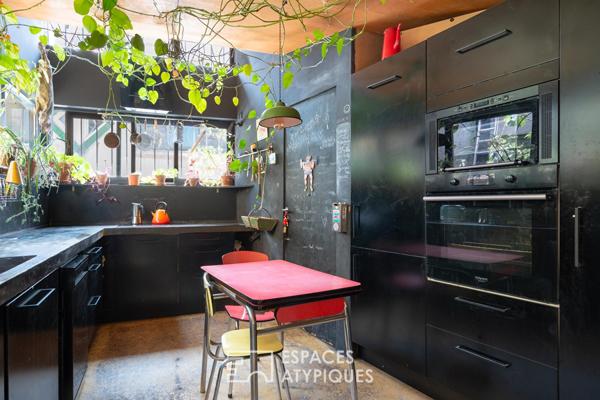 Loft avec jardin d’hiver et patio