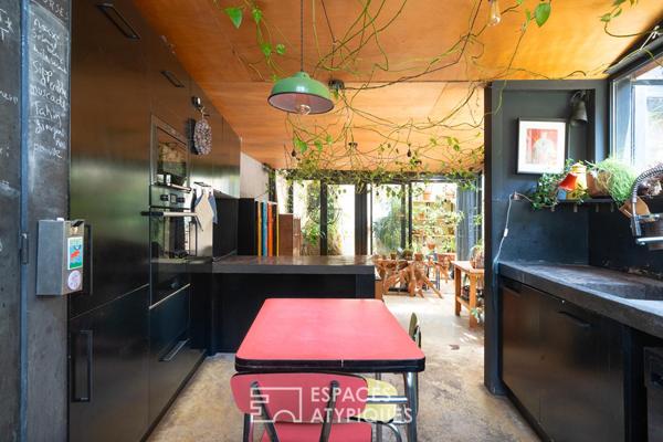 Loft avec jardin d’hiver et patio