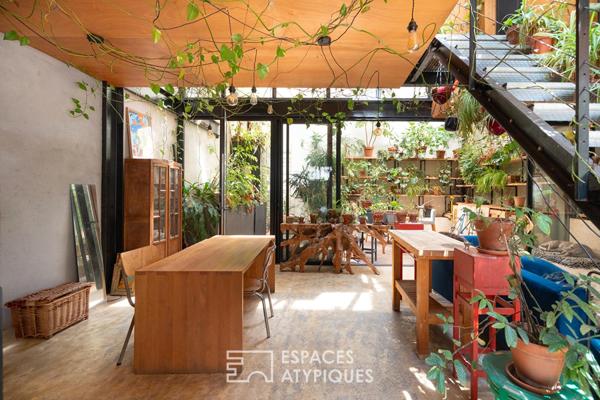 Loft avec jardin d’hiver et patio