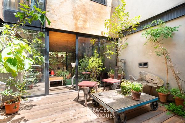 Loft avec jardin d’hiver et patio