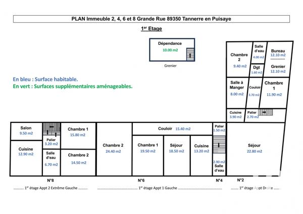 Immeuble à vendre 657 m² Tannerre-en-Puisaye