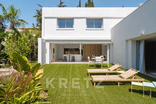 Villa californienne rénovée plages et port à pied