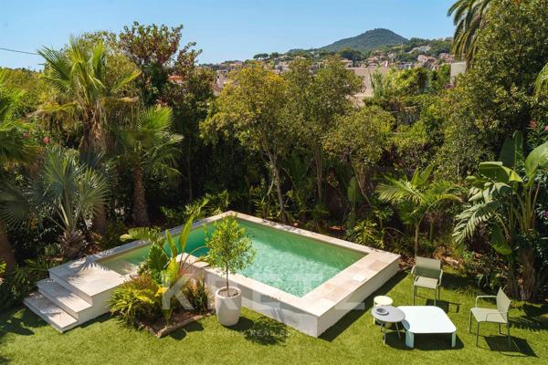 Villa californienne rénovée plages et port à pied