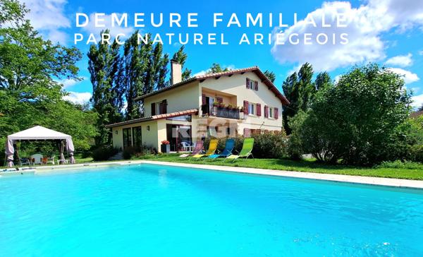 Prat-Bonrepaux (09160) MAISON FAMILIALE AVEC PISCINE - VUE PANORAMIQUE - Parc Ariegeois