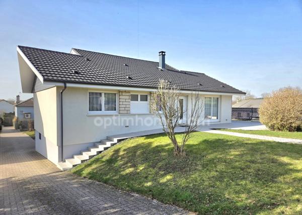 à vendre maison individuelle de plain pied sur sous-sol, 5 chambres et jardin à BRAS SUR MEUSE (55)