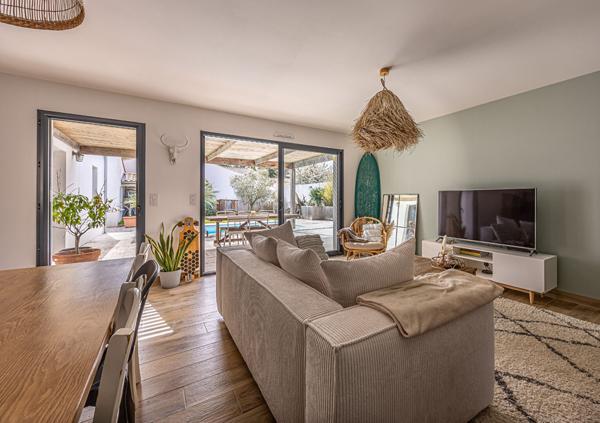 Maison plain pied, 3 chambres, grand garage