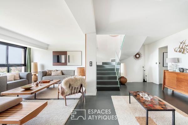 Maison d’architecte aux accents californiens, vue spectaculaire sur Paris