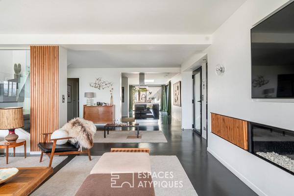 Maison d’architecte aux accents californiens, vue spectaculaire sur Paris