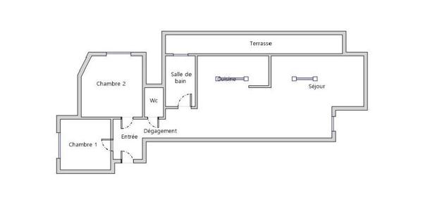 SPECIAL ETUDIANT - F3 de 64m² meublé