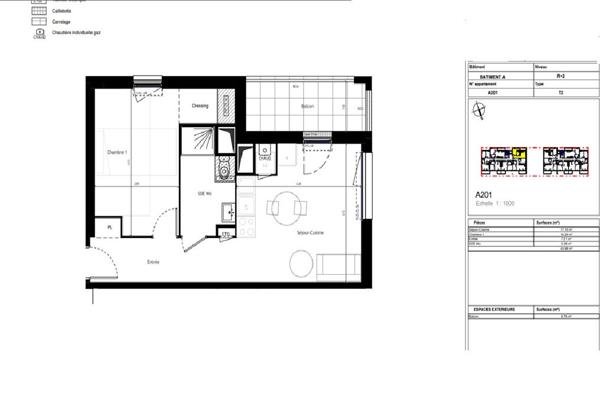 Appartement T2 avec balcon en plein coeur de la ville