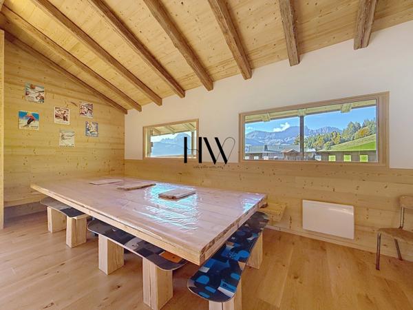 Chalet d’exception à proximité de Megève – Vue panoramique sur les Aravis et Crest-Voland