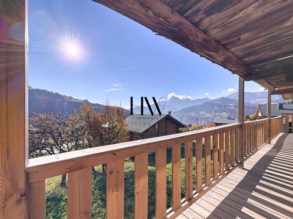 Chalet d’exception à proximité de Megève – Vue panoramique sur les Aravis et Crest-Voland