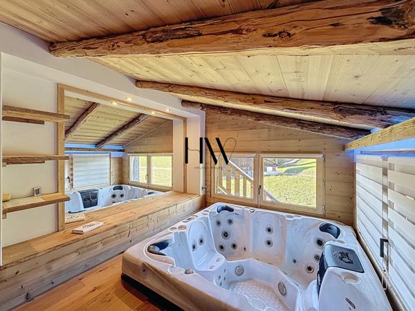 Chalet d’exception à proximité de Megève – Vue panoramique sur les Aravis et Crest-Voland