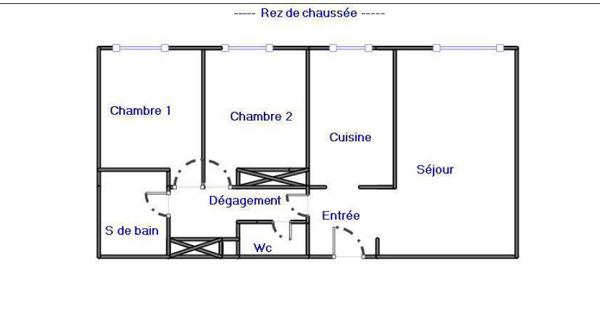 Appartement T3 AVEC JARDIN ET GARAGE