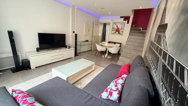 A LOUER APPARTEMENT MEUBLE F2 DUPLEX DE 56 m² PARIS 17ème