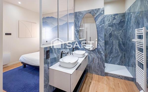 Bel appartement magnifiquement rénové, vue mer en 1er plan.