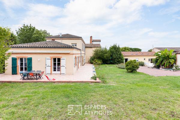 Maison de maître rénovée du XIXème siècles avec piscine à Gratentour