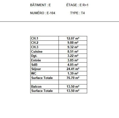 Appartement à vendre 4 pièces 77 m² Voreppe