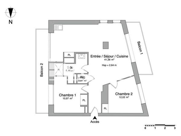 Location Appartement 3 pièces 70.78 m² - 1 BIS TRAVERSE DU CROZET Vif 38450
