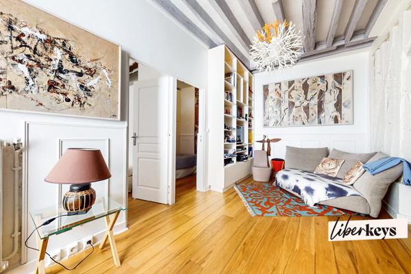 Charmant 3 pièces esprit loft avec double séjour