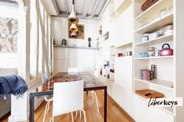 Charmant 3 pièces esprit loft avec double séjour